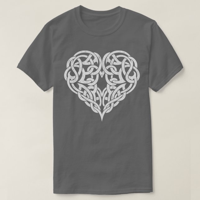Camiseta Tatuagem Celtic Heart Knot (Frente do Design)