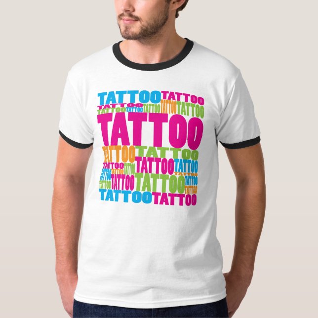 Camiseta Tatuagem colorido (Frente)
