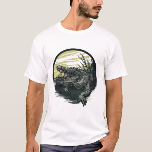 Camiseta Tatuagem crocodilo T-Shirt