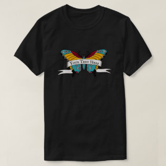 Camiseta Tatuagem da borboleta - Crie o seu