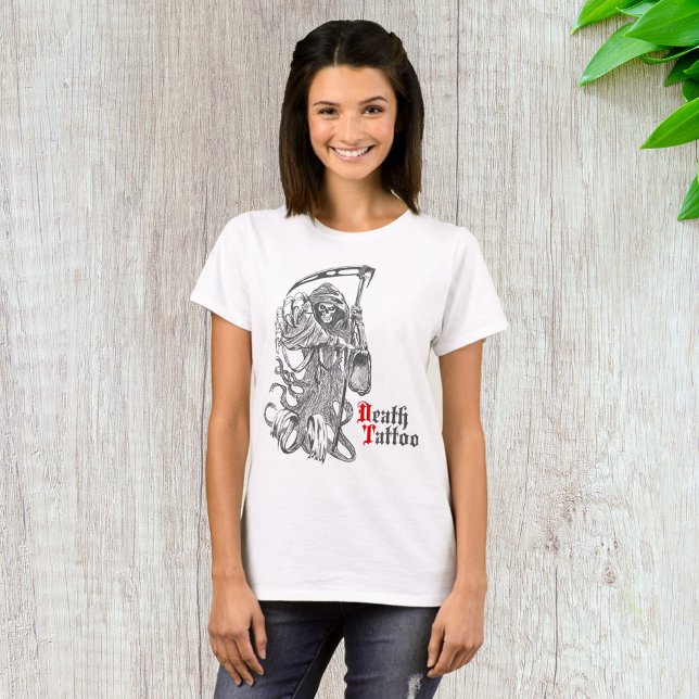 Camiseta Tatuagem da morte (Criador carregado)