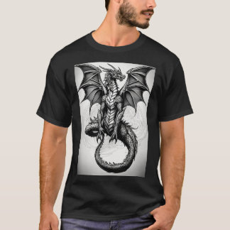 Camiseta Tatuagem de abstrato de cinza de galões, de preto