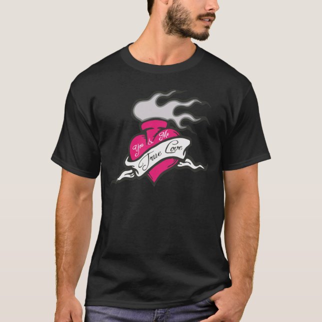 Camiseta tatuagem de amor verdadeiro (Frente)