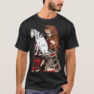 Camiseta Tatuagem de Bulldog Tatuagem em Pontos de Contençã