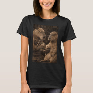 Camiseta Tatuagem de Capivara Fofa Tatuando Capivara Tatuag