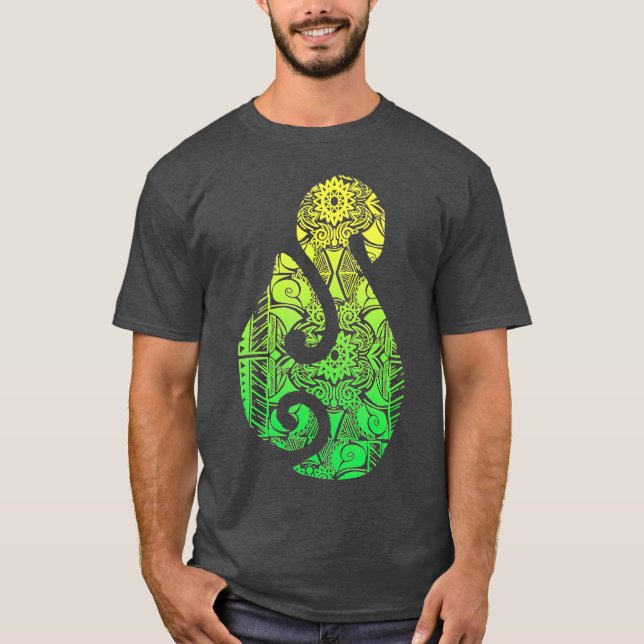 Camiseta Tatuagem de Cultura Nova Zelândia Polinésia (Frente)
