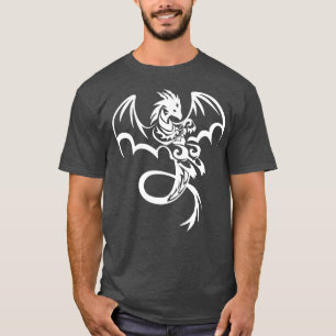 Camiseta Tatuagem de Dragão Tribal