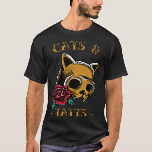 Camiseta Tatuagem de gato Cats and Tatts