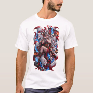 Camiseta Tatuagem de Guerreira Oni Japonesa | Irez
