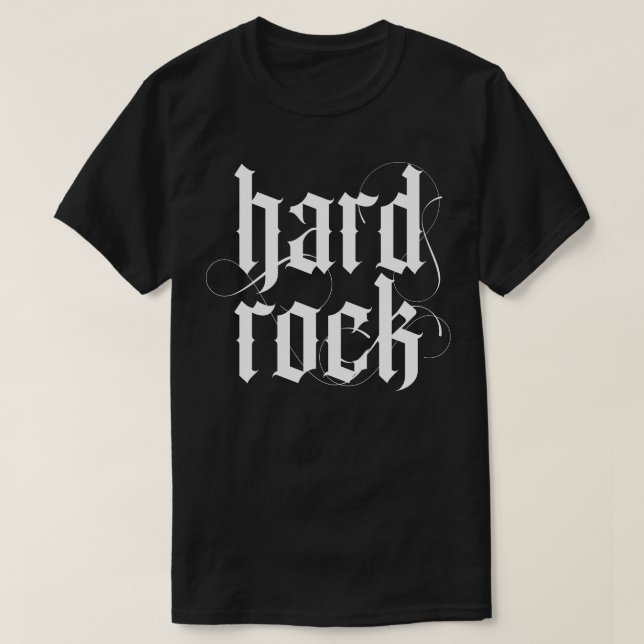 Camiseta tatuagem de hardrock design 1 (Frente do Design)