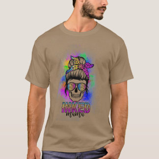 Camiseta Tatuagem de Lover da Mama Inclina Artista Leopardo