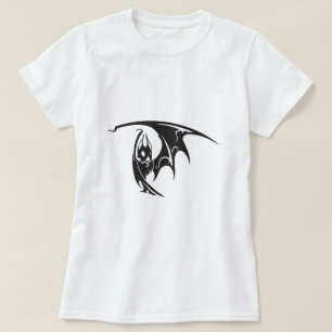 Camiseta Tatuagem de Morcegos Vampiros Voadores