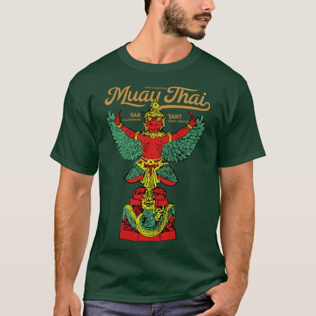 Camiseta Tatuagem de Muay Thai O Garuda (Frente)