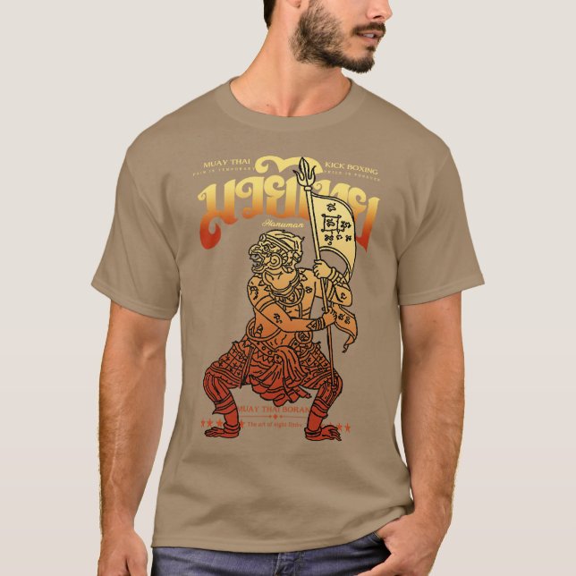 Camiseta Tatuagem de Muay Thai O Rei Macaco (Frente)