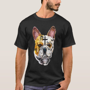 Camiseta Tatuagem De Música rap I Love My French Bull Dog F