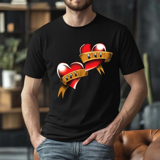 Camiseta Tatuagem de Pai Vermelho da Mãe (Criador carregado)