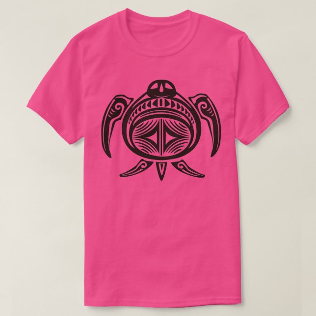 Camiseta tatuagem de tartaruga abstrato Triblend (Frente do Design)
