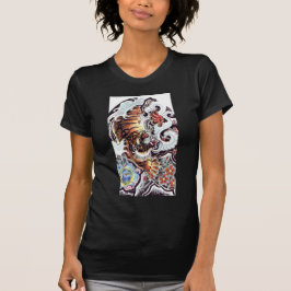 Camiseta Tatuagem de Tigre Japonês
