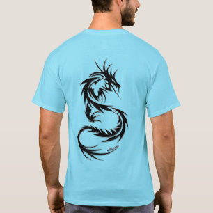 Camiseta Tatuagem do Dragão Trending Style T-Shirt