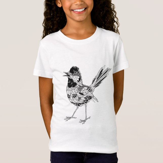 Camiseta Tatuagem do pássaro (Frente)