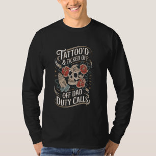 Camiseta Tatuagem do tatuagem do Pai Incluso Tatuador do tó