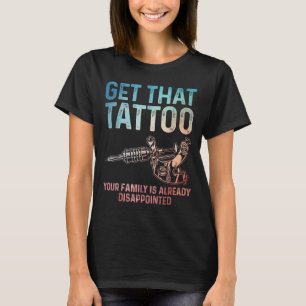 Camiseta Tatuagem Engraçada Arte Para Homens Mulheres Tatua
