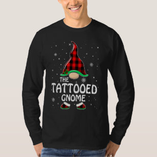 Camiseta Tatuagem Gnome Buffalo Xadrez Matching Family Chri