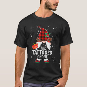 Camiseta Tatuagem Gnome Buffalo Xadrez Matching Family Chri