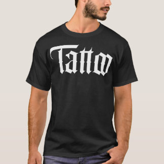 Camiseta tatuagem gótica