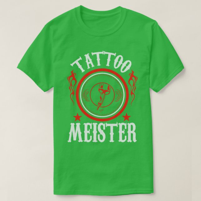 Camiseta Tatuagem Meister branca (Frente do Design)