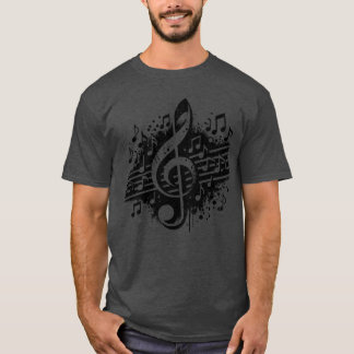 Camiseta Tatuagem Musical Precoce Com Clef