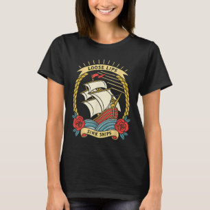 Camiseta Tatuagem Náutica Tradicional com Dissipador de Láb