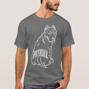 Camiseta Tatuagem Pitbull, Pit Bull Dog Lovers, Eu Amo Cach