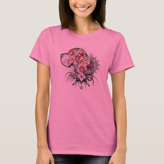 Camiseta Tatuagem retrato Dogue Alemão