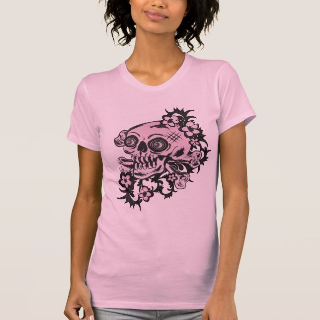 Camiseta Tatuagem Rosa (Frente)