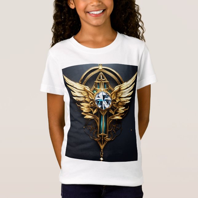 Camiseta Tatuagem T-Shirt Design de Wing Wing de Estilo Fut (Frente)