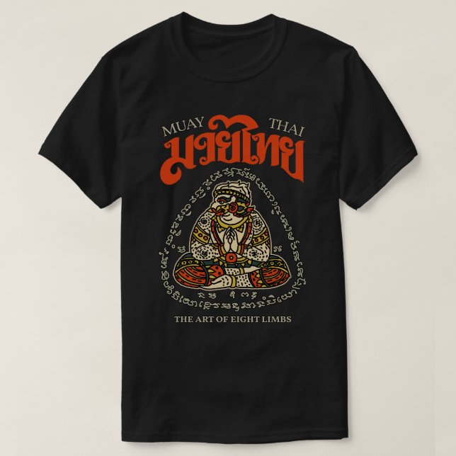 Camiseta Tatuagem Tailandesa Clássica Muay (Frente do Design)