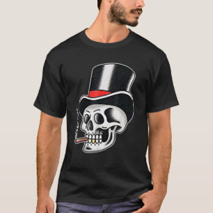 Camiseta Tatuagem Tradicional do Mágico Mágico do Crânio Su