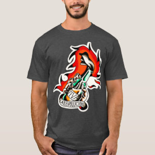Camiseta Tatuagem tradicional Molotov Viva La Revoluciation
