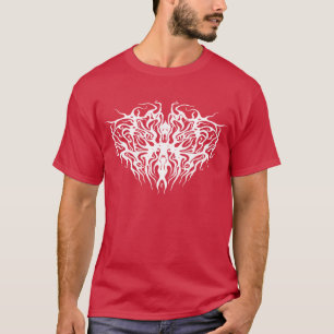 Camiseta Tatuagem Tribal do Coração Branco dia de os namora