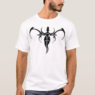 Camiseta Tatuagem Tribal do Elefante - Preto e branco