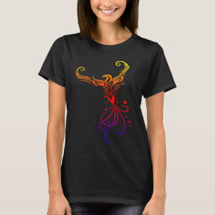 Camiseta Tatuagem Tribal Fênix Pássaro Renascimento Símbolo