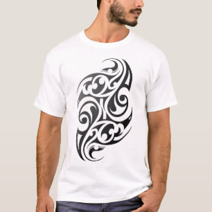 Camiseta Tatuagem Tribal Maori Autêntica Tradicional. Art O