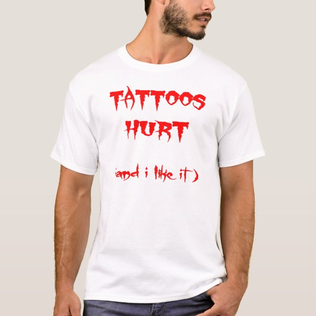 Camiseta Tatuos Machucaram E Eu Gosto (Frente)
