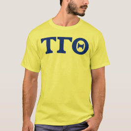 Camiseta Tau Gamma Theta Letters T-Shirt - Amarelo