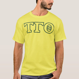 Camiseta Tau Gamma Theta Letters T-Shirt - Blue Outline