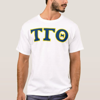Camiseta Tau Gamma Theta Letters T-Shirt - Branco
