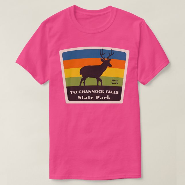 Camiseta Taughannock Falls State Park New York Roaming Deer (Frente do Design)