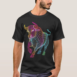 Camiseta Taureau puissant  coloré