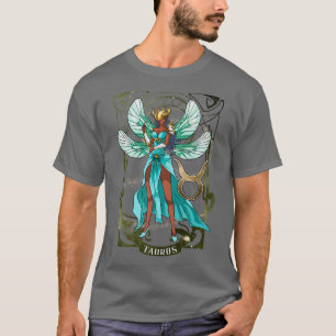 Camiseta Taurus Anime Fadas de Fada de Aniversário Taurus B